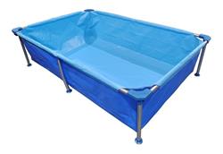 Pileta Rectangular Tortuga Beach Lona 2800 Lts 250x160x70 Cm Azul
